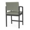 Lesro Lenox Steel Hip Chair Metal Frame, Charcoal, OH Eucalyptus Upholstery LS1161 - alternate 2